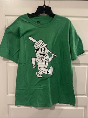 MV Sport Men’s Kinston Collard Greens Minor League Baseball Tee Shirt Sz Large